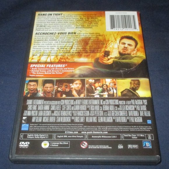 Push (DVD, 2009, Widescreen, Canadian) - Picture 3 of 3